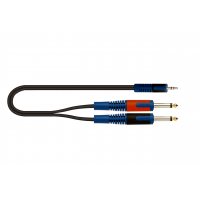 Quik Lok RKSA/140-5 stereo 3.5mm to 2 mono 6.3mm - 2m 